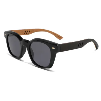 RETRO POLARIZED WOODEN FEET SUNGLASS GB-1594